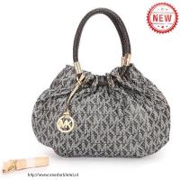 michael kors geperforeerd logo medium grijs koord zakken Tasje Online Kopen nvc7s548